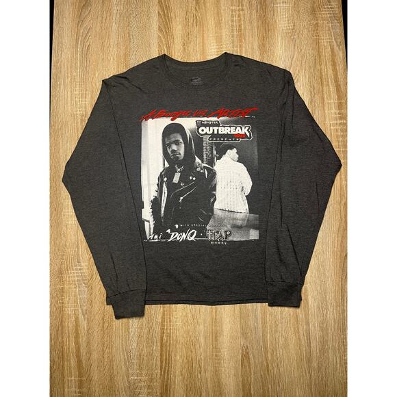 A Boogie Other - A Boogie vs Artist Monster Outbreak Tour Grey Longsleeve TShirt Small